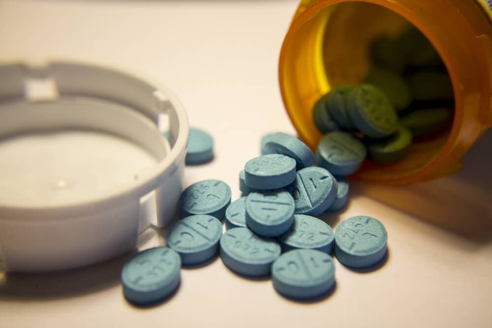 large amount of prescription opioids