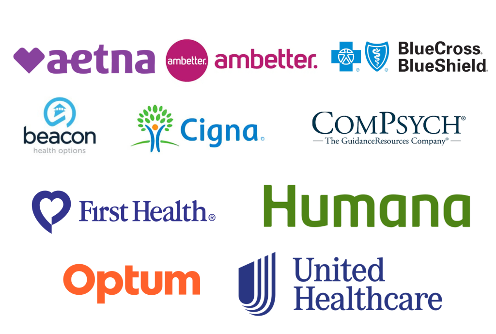 Image of Insurance logos that Oxford Treatment Accepts & Works with