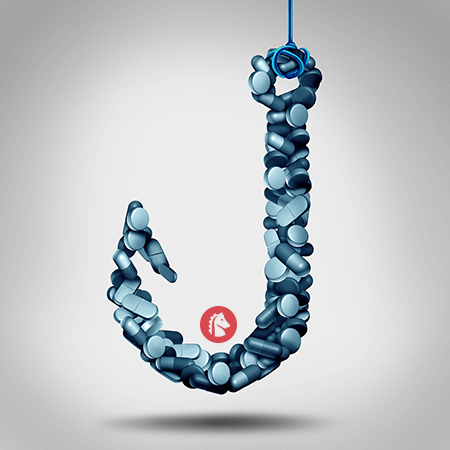 hook made of valium pills causing abuse