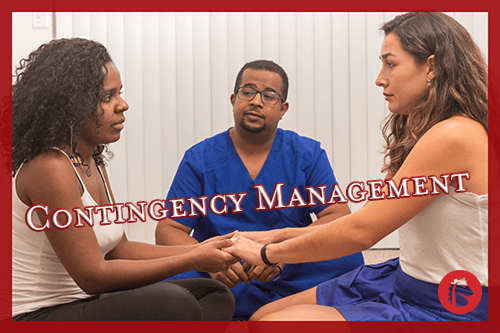 people and a doctor using contingency management therapy