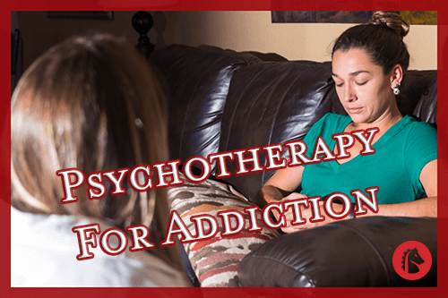 woman talking to psychotherapist to help with her addiction problems