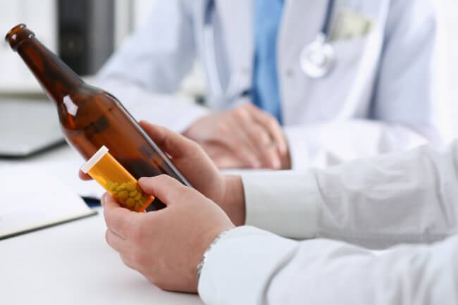 The dangers of mixing alcohol and taking pills.